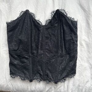 Elegant Black Lace Corset